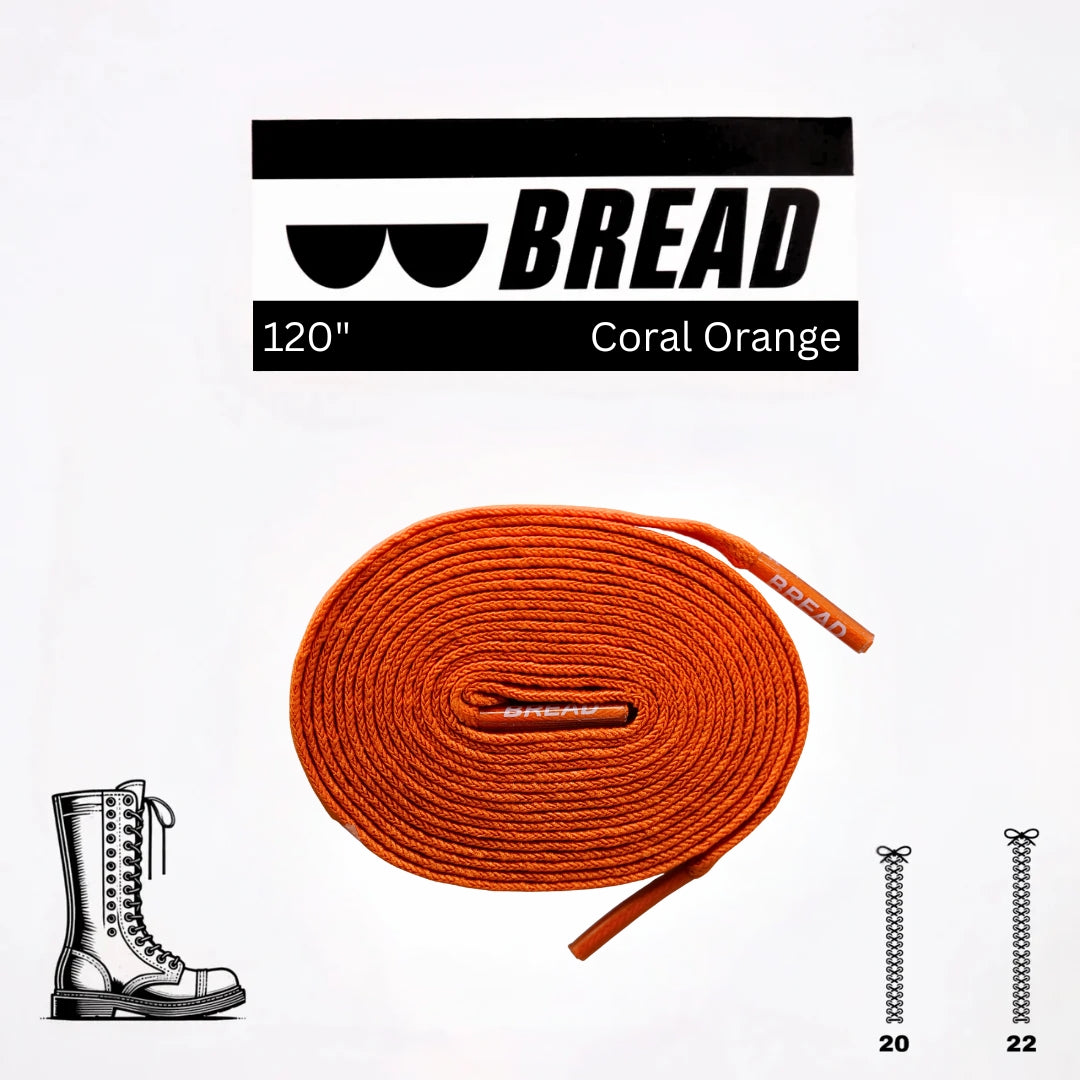 Stretchy Laces—Coral Orange