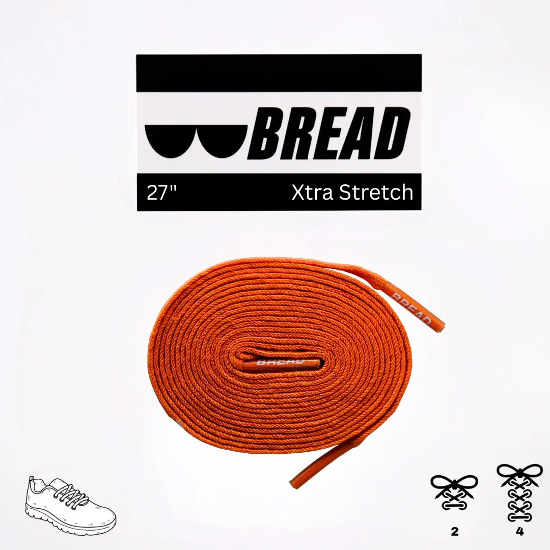 Stretchy Laces—Coral Orange