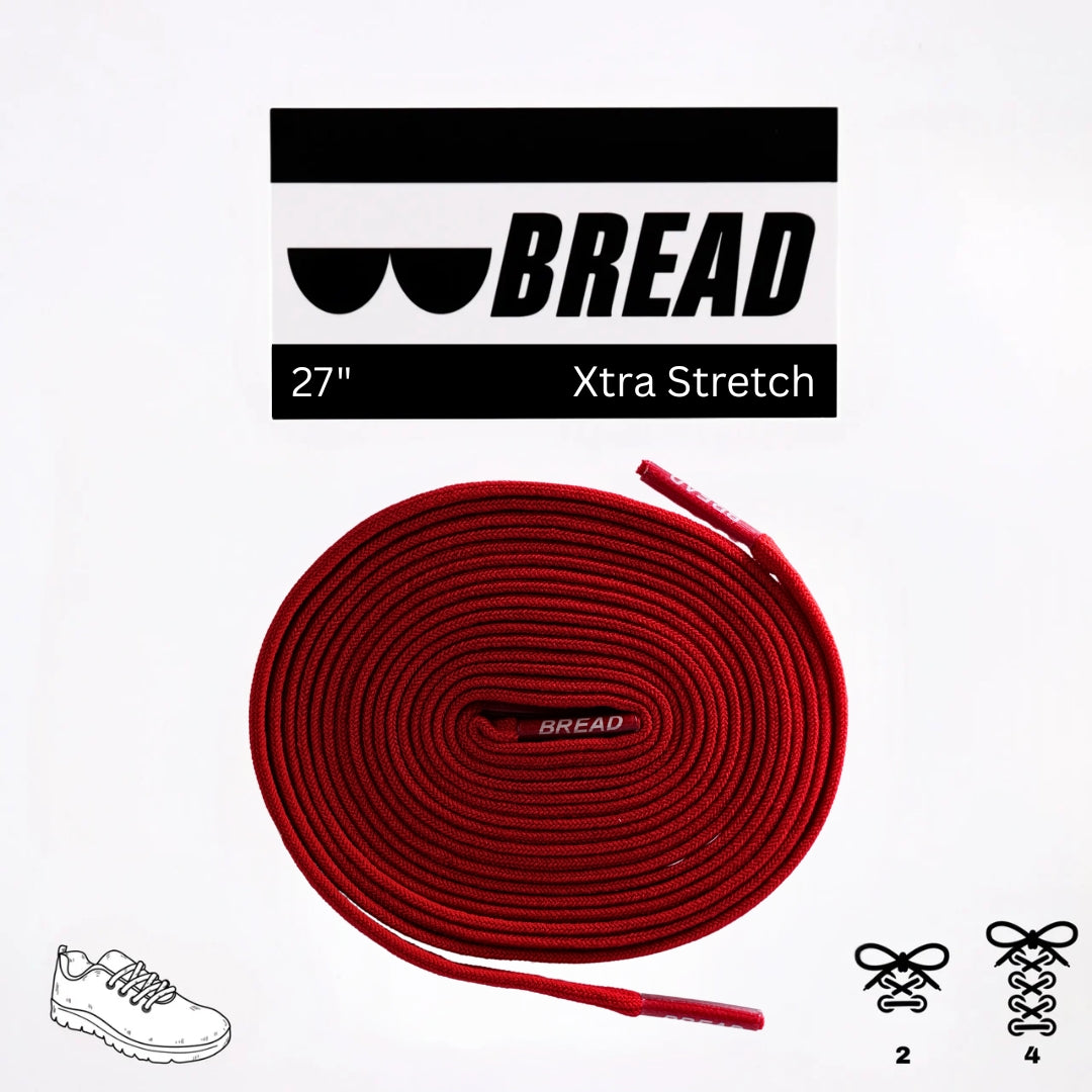 Stretchy Laces—Bold Red