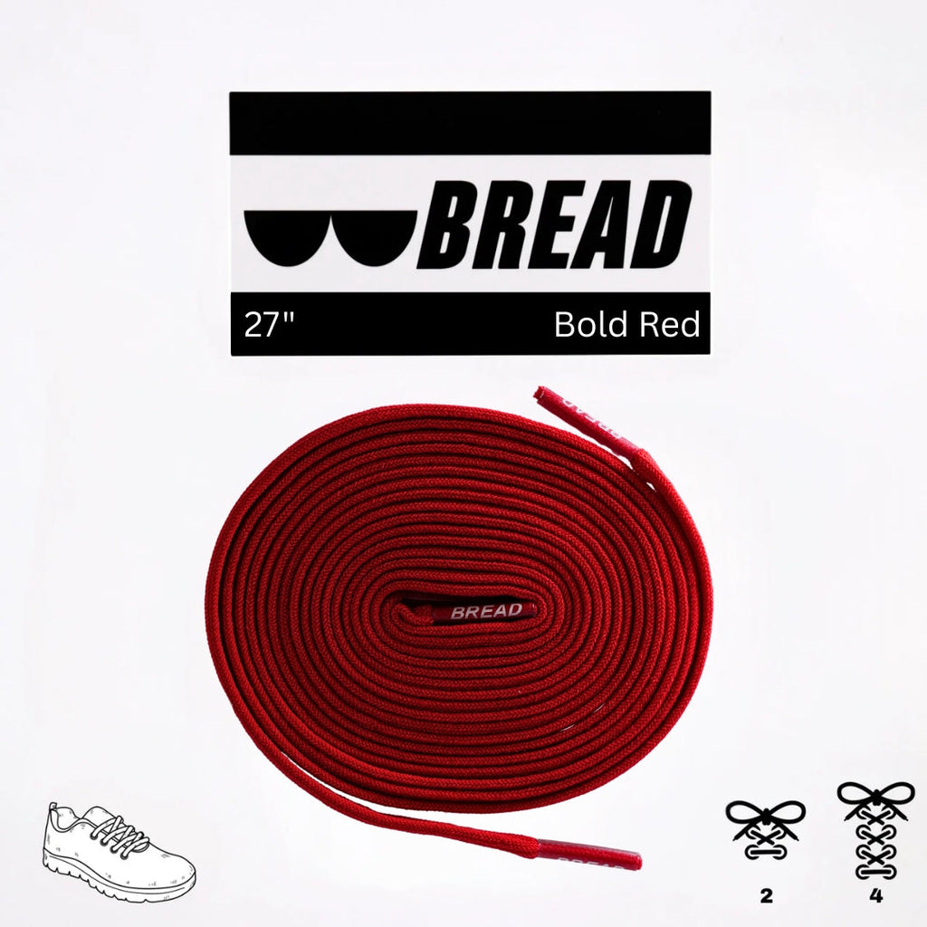 Stretchy Laces—Bold Red