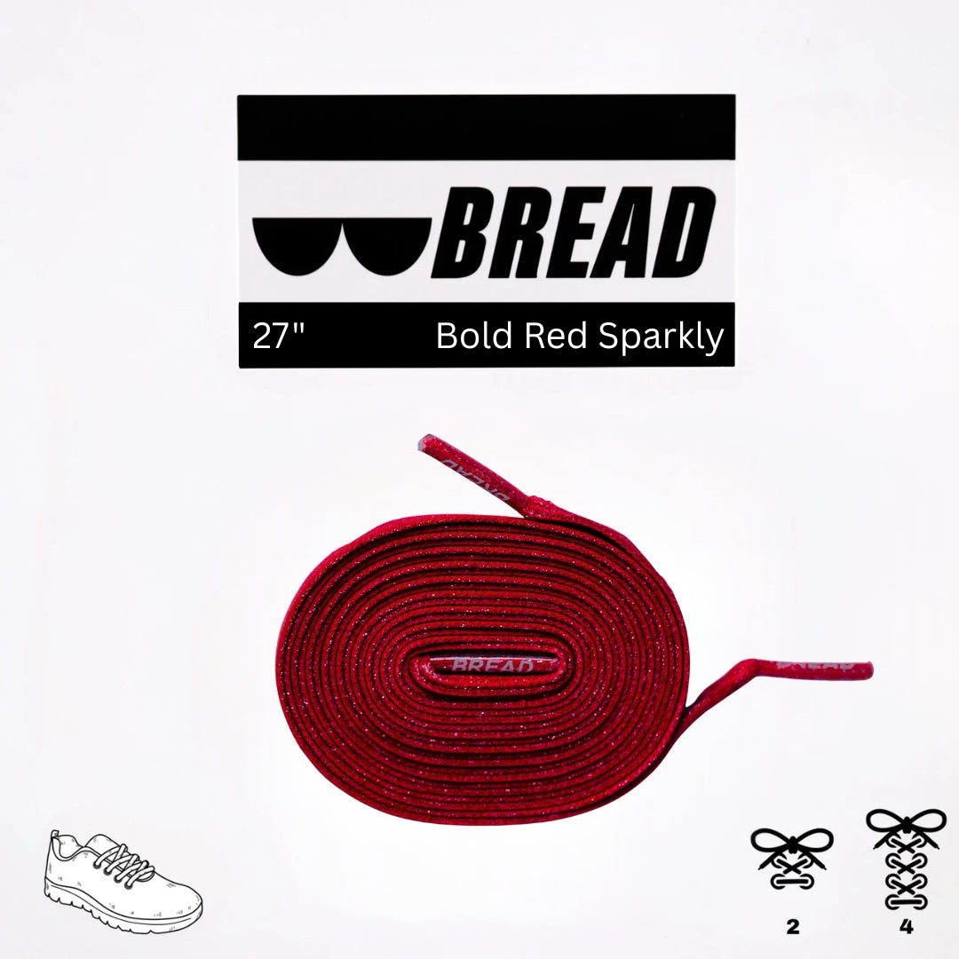 Stretchy Laces—Bold Red