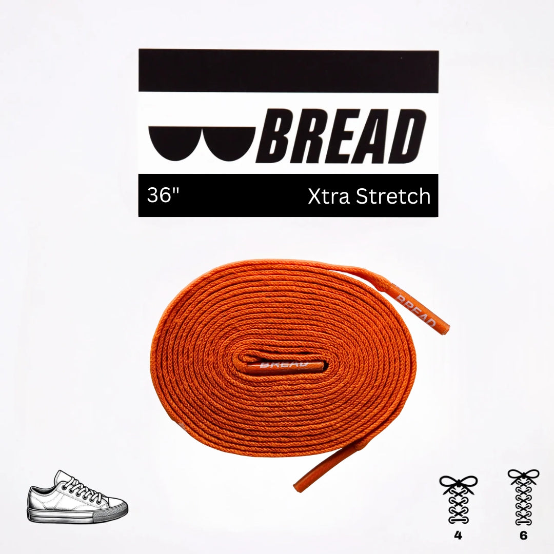 Stretchy Laces—Coral Orange