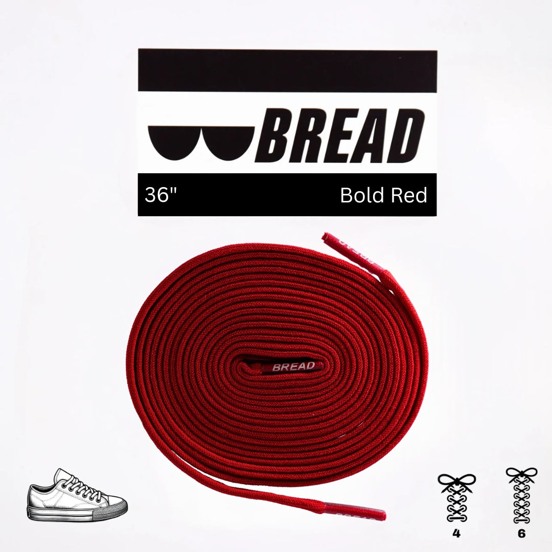 Stretchy Laces—Bold Red