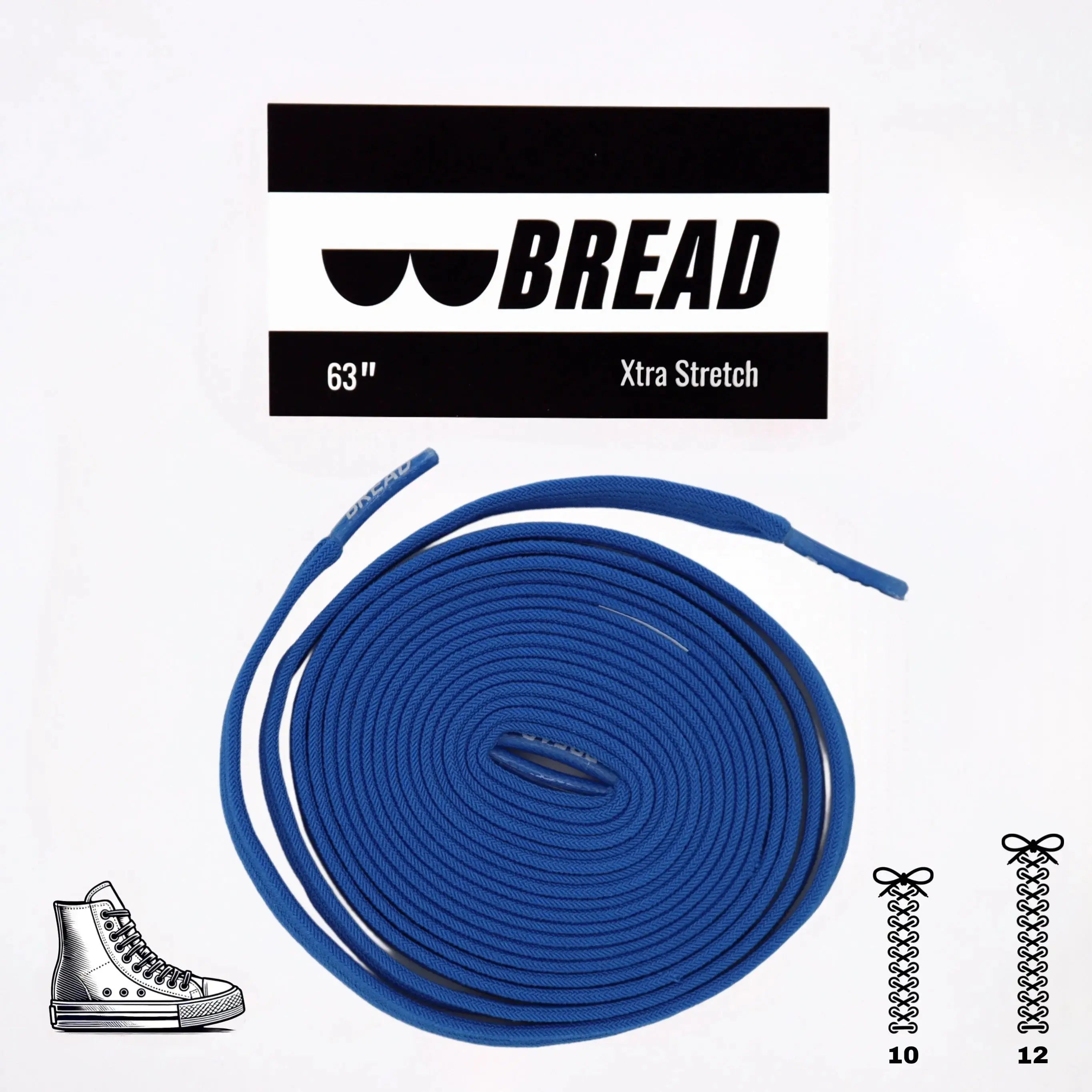 Stretchy Laces—Sonic Blue