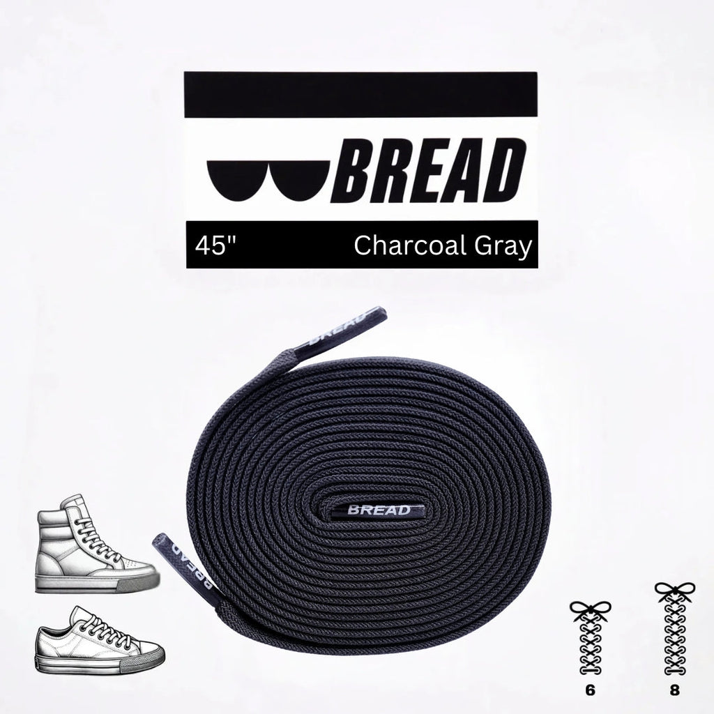 Stretchy Laces—Charcoal Grey