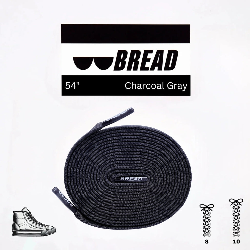 Stretchy Laces—Charcoal Grey
