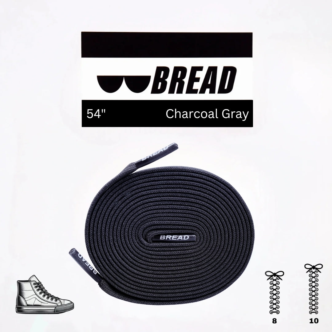 Stretchy Laces—Charcoal Grey
