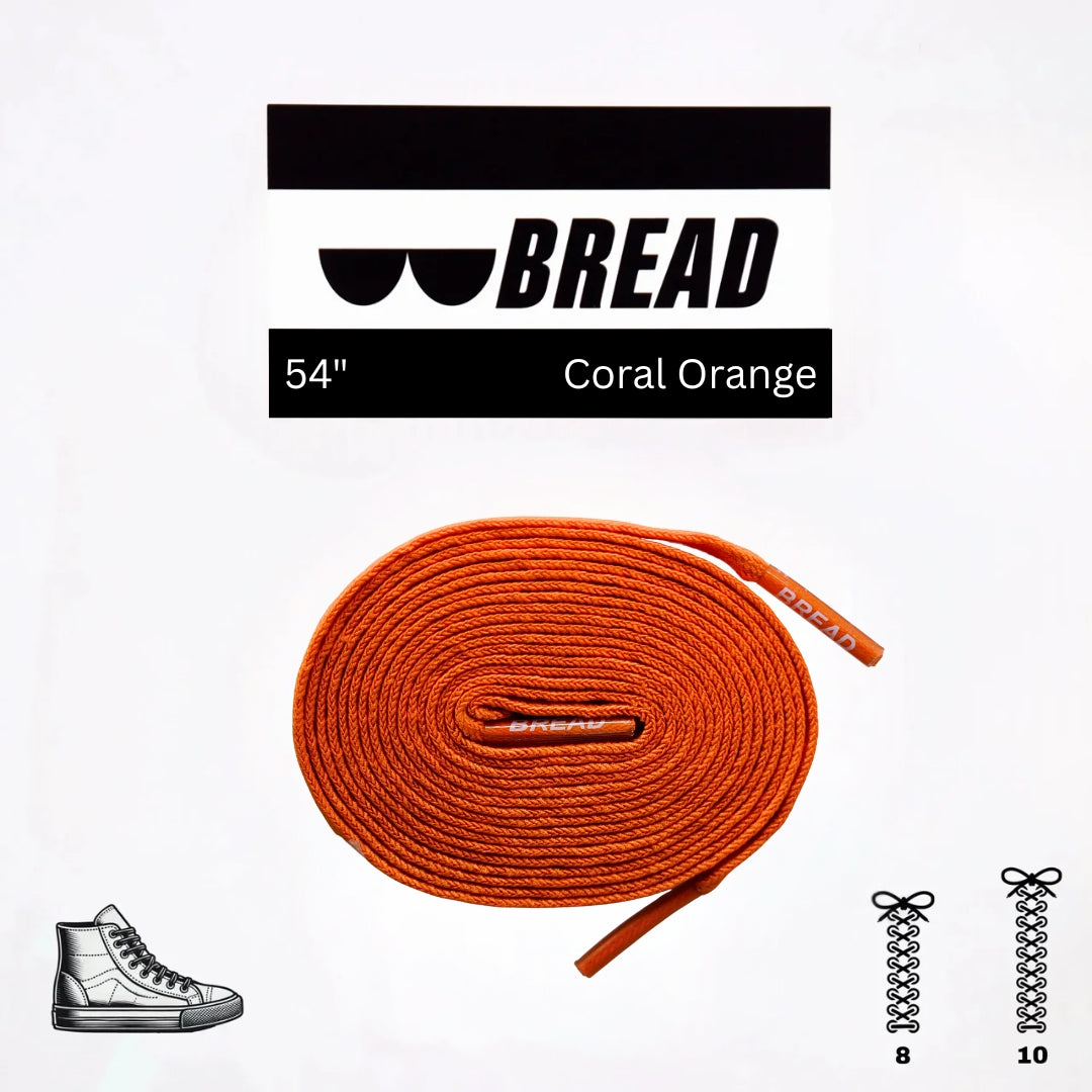 Stretchy Laces—Coral Orange