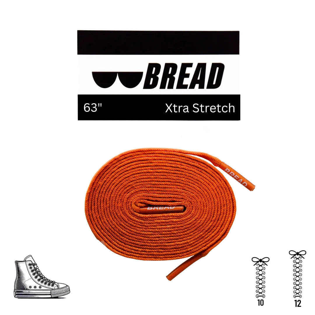 Stretchy Laces—Coral Orange