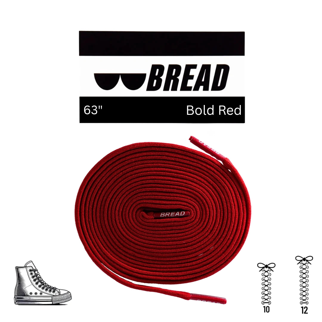 Stretchy Laces—Bold Red
