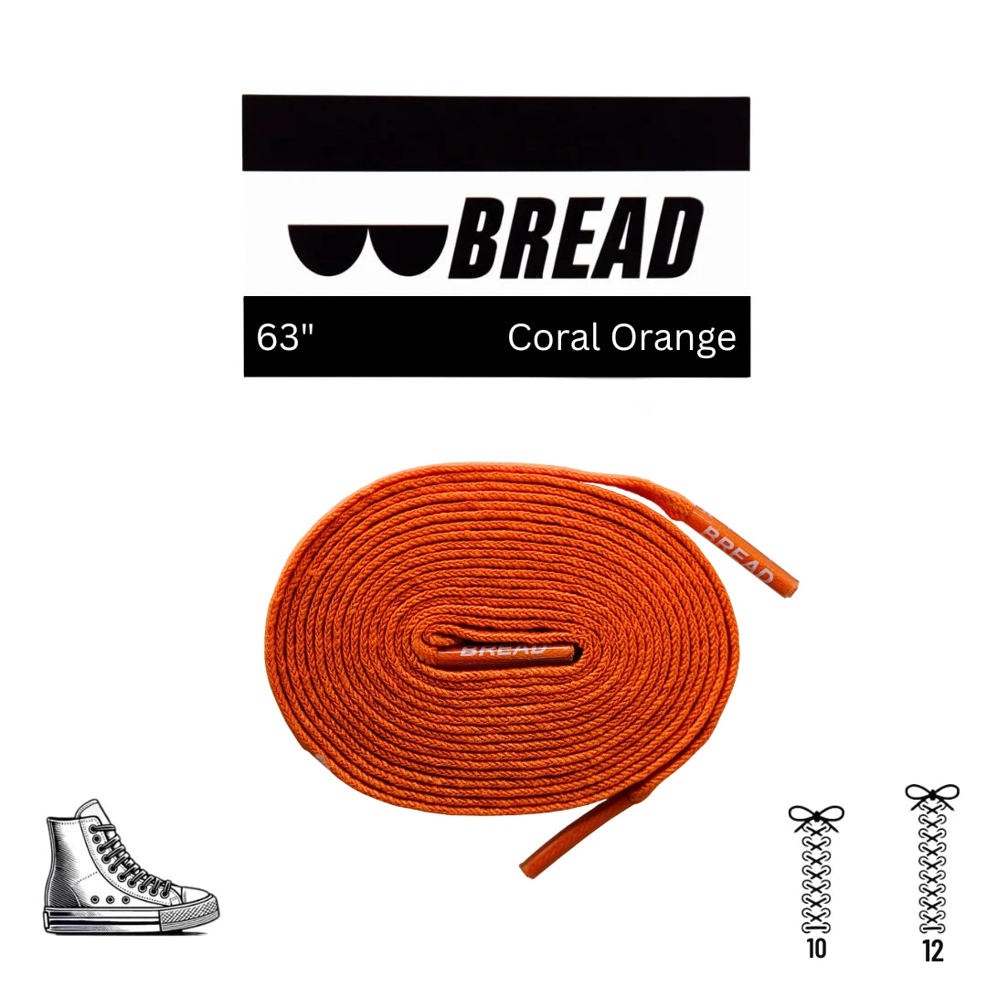 Stretchy Laces—Coral Orange