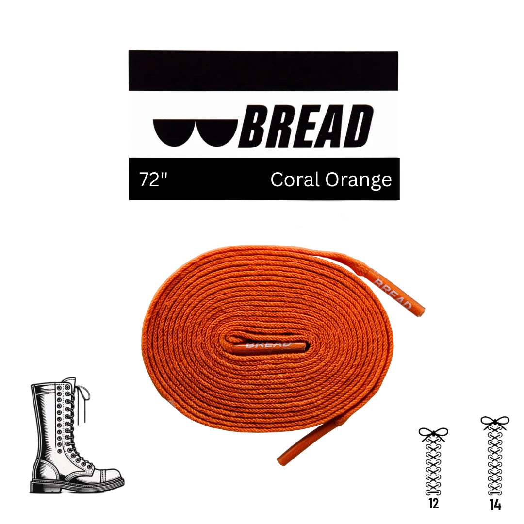 Stretchy Laces—Coral Orange