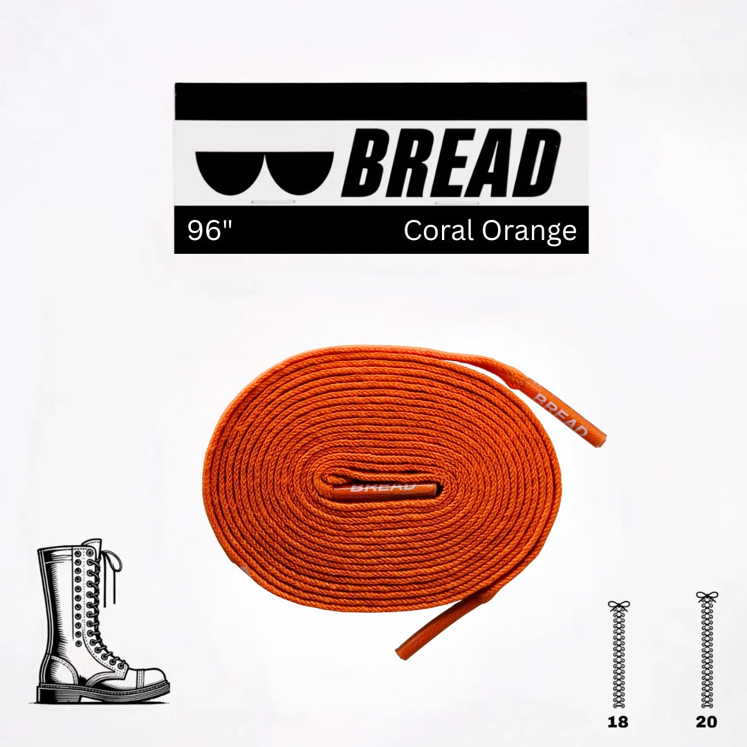Stretchy Laces—Coral Orange