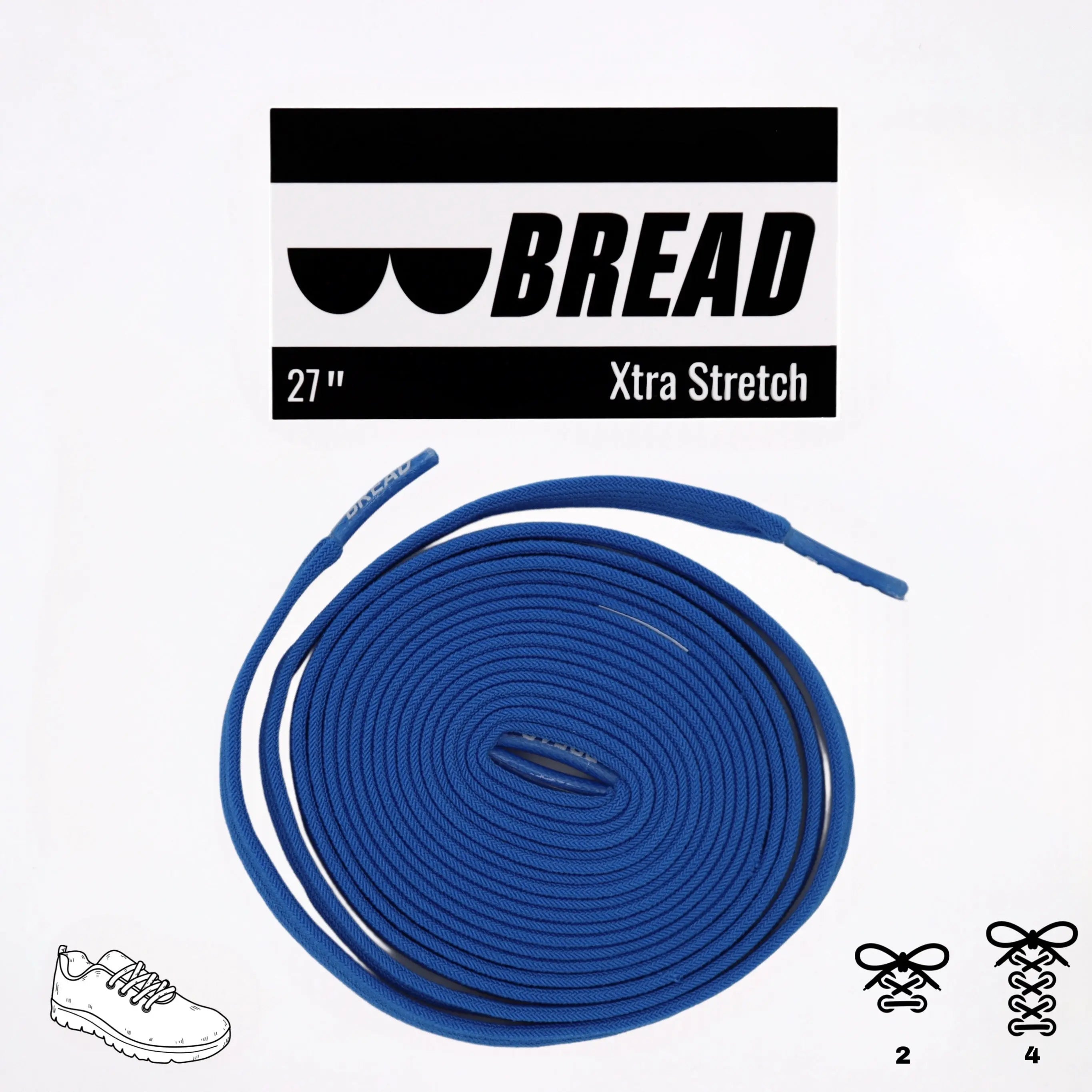 Stretchy Laces—Sonic Blue