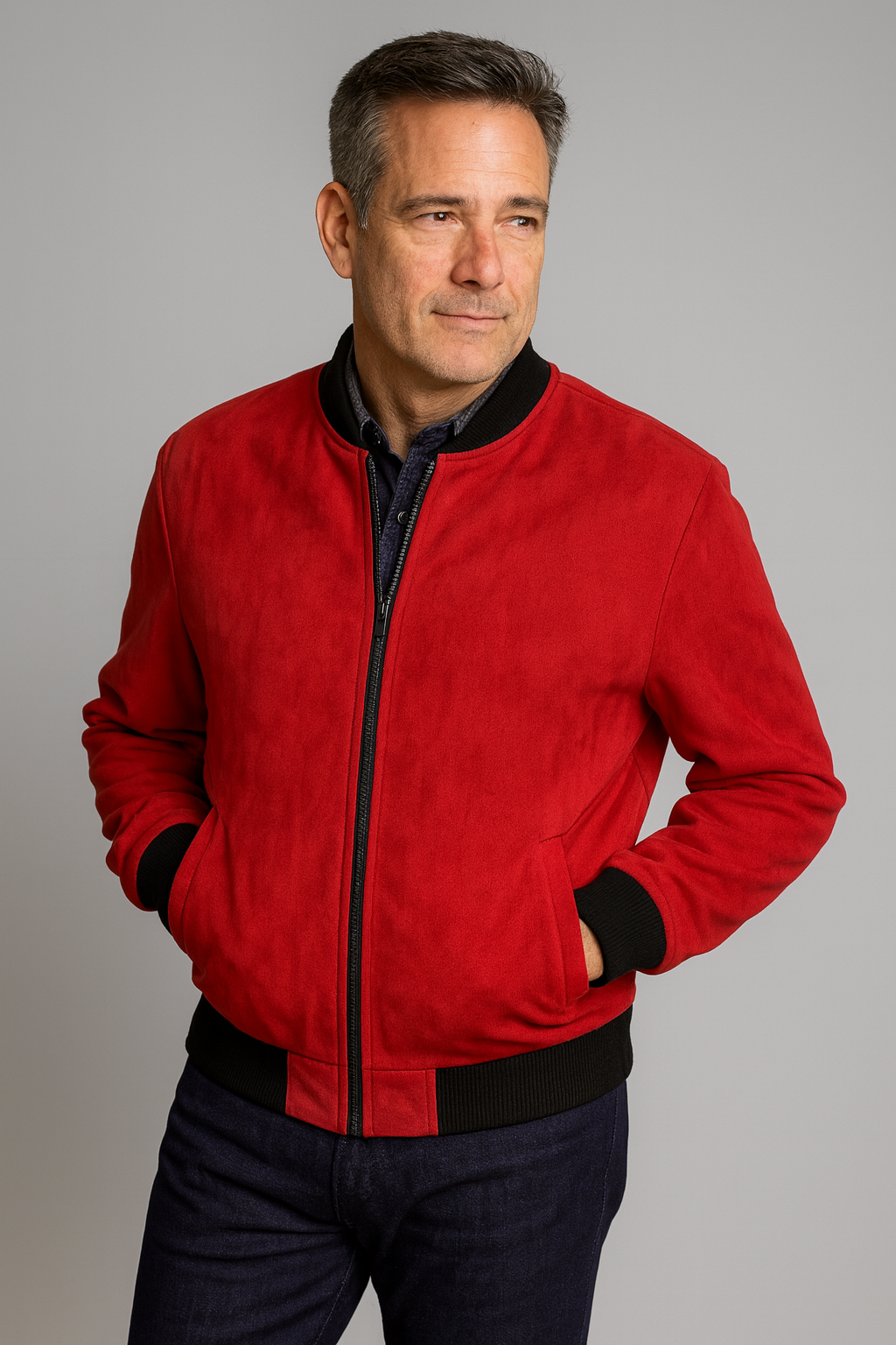 Baseball Jacket—Red