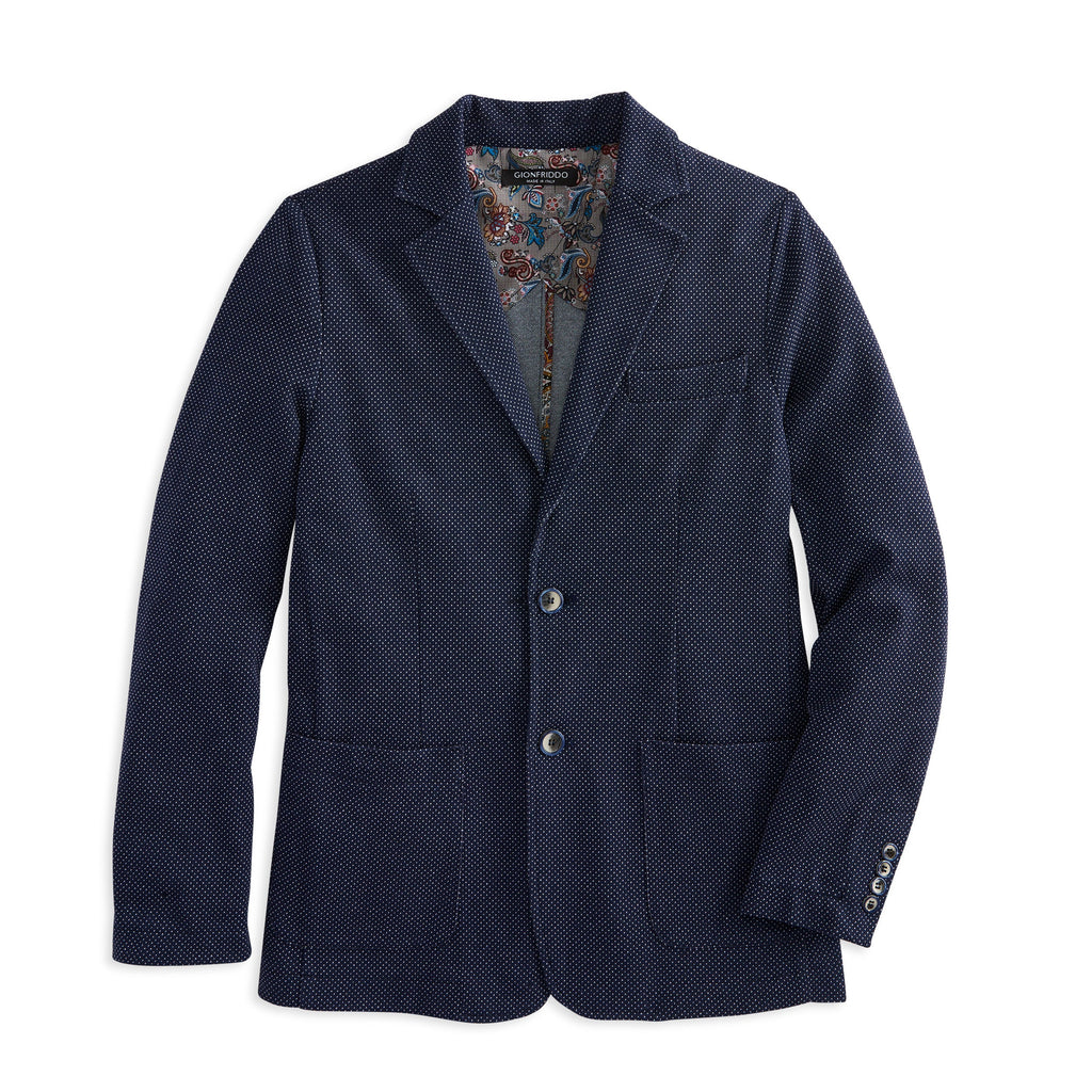 Knit Blazer—Pin Dot