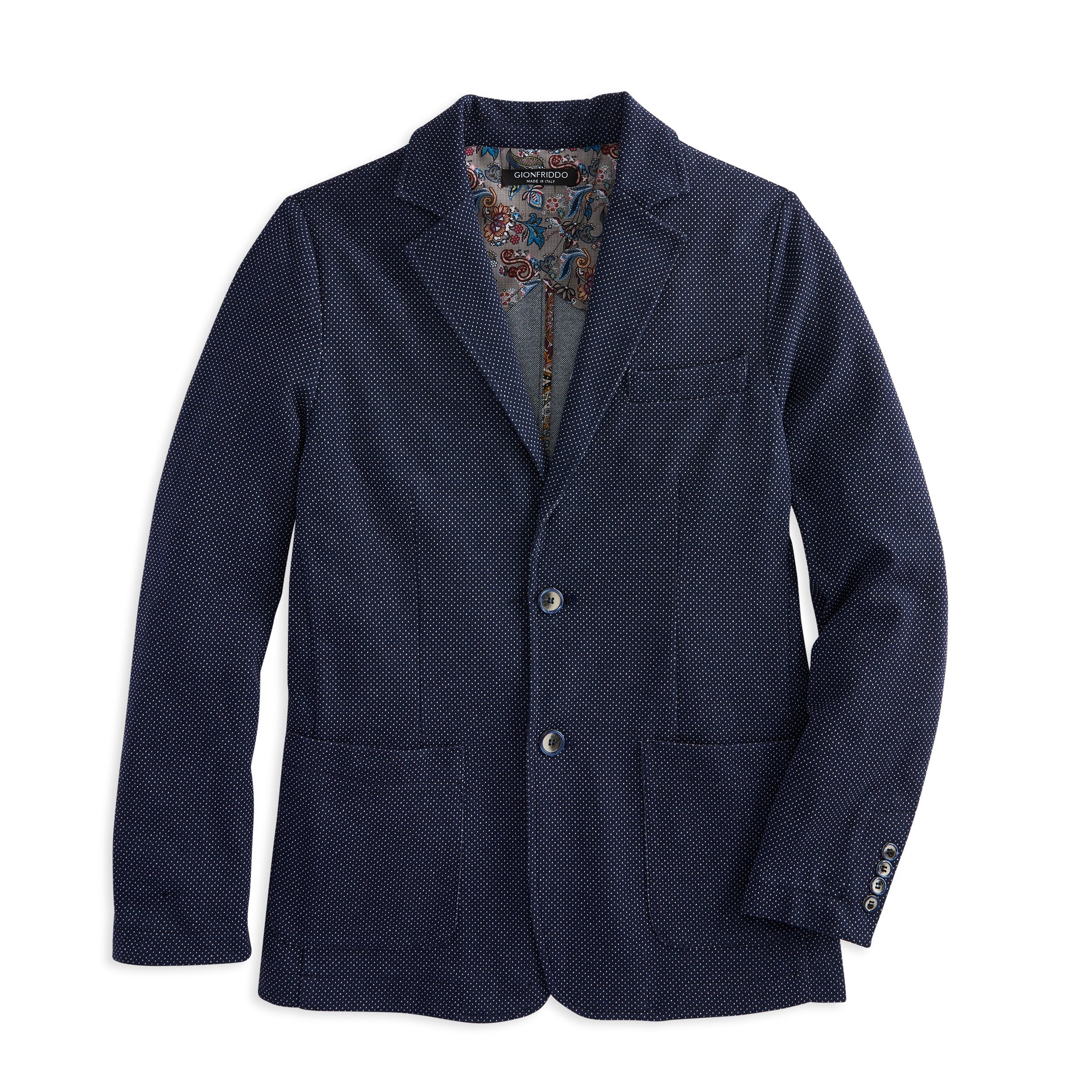 Knit Blazer—Pin Dot