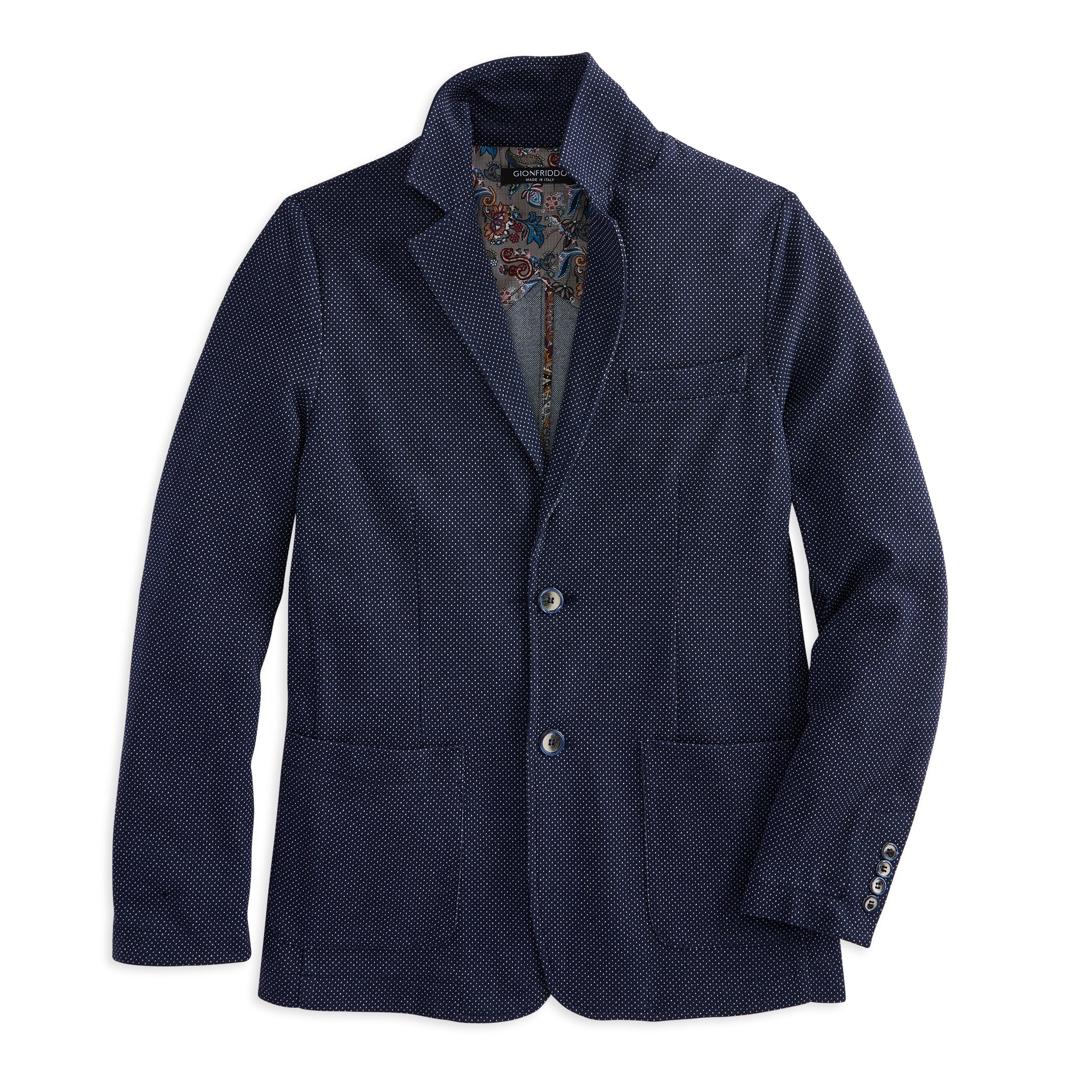 Knit Blazer—Pin Dot