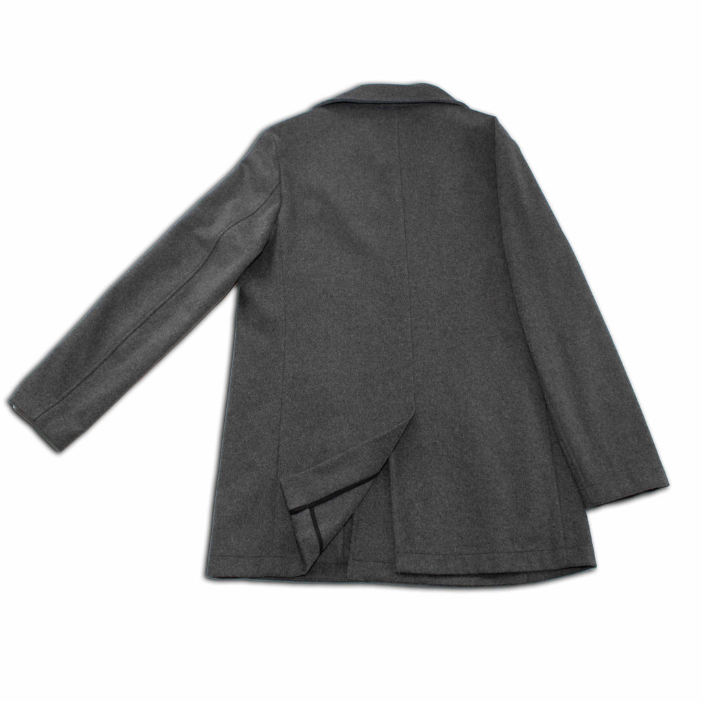 Metropolitan Dual-Layer Wool Car Coat—Grey