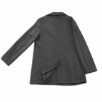 Metropolitan Dual-Layer Wool Car Coat—Grey