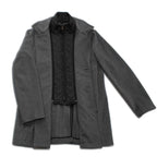 Metropolitan Dual-Layer Wool Car Coat—Grey