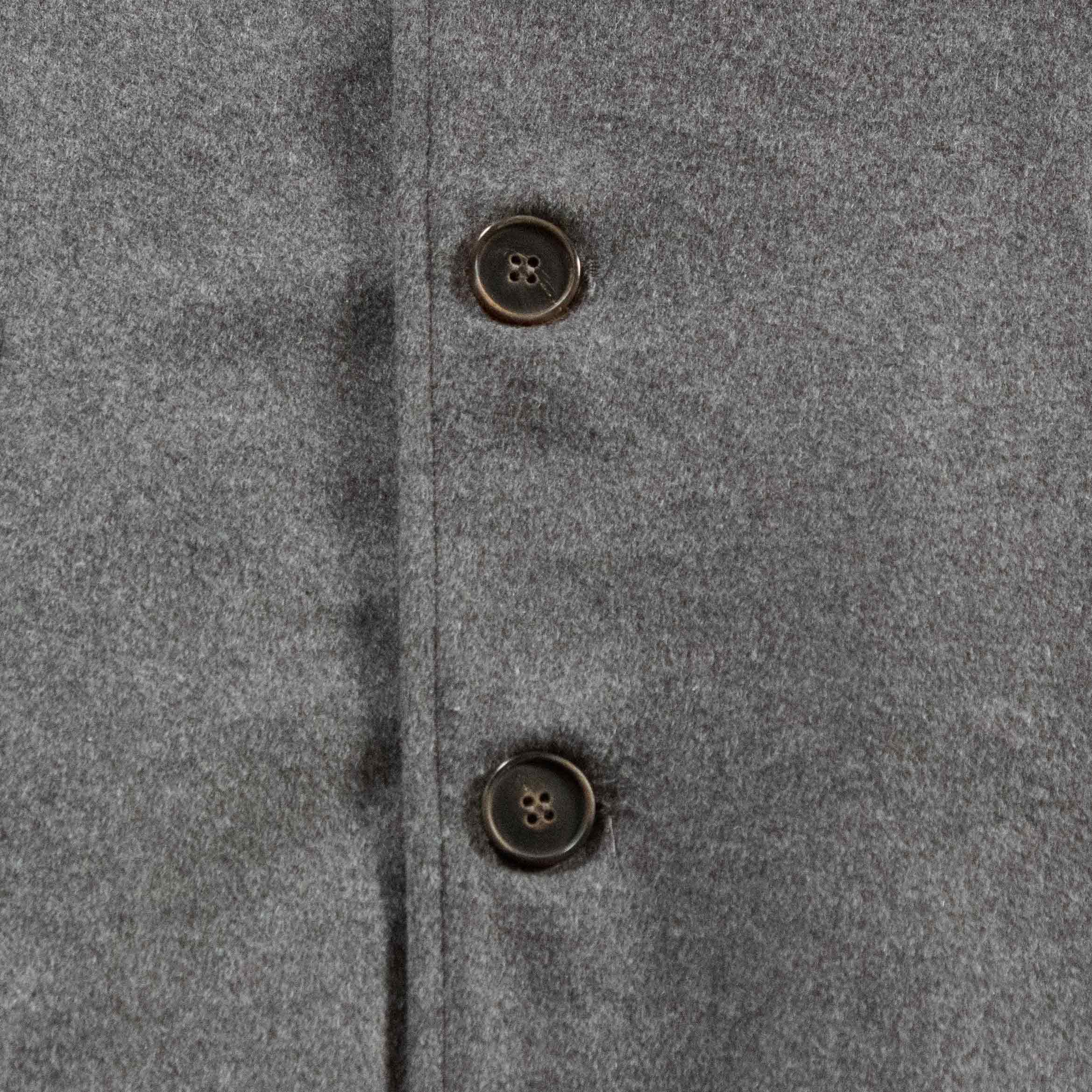Metropolitan Dual-Layer Wool Car Coat—Grey