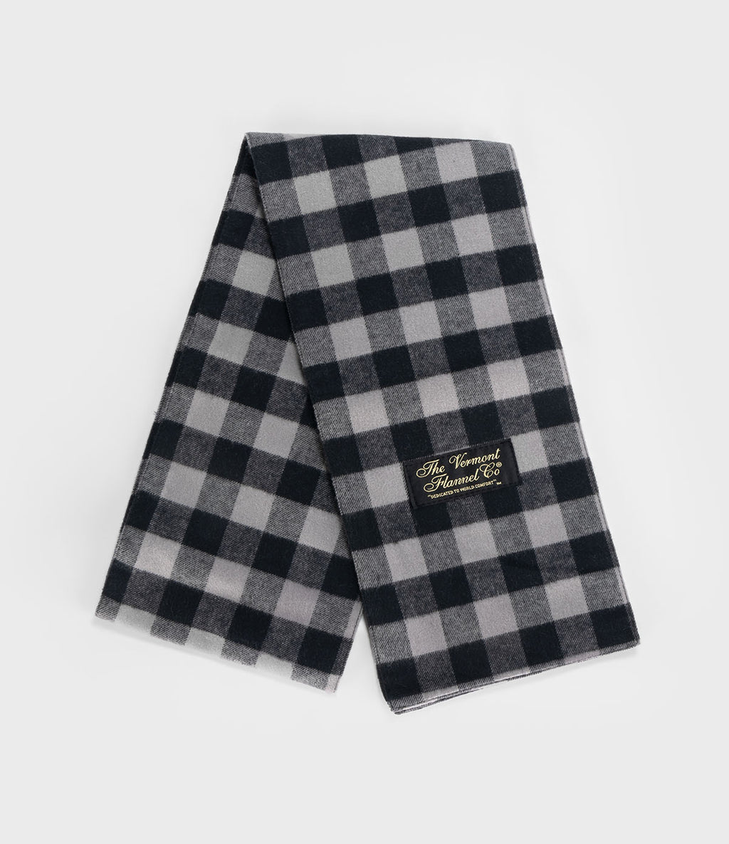 Flannel Scarf - Gray Buffalo