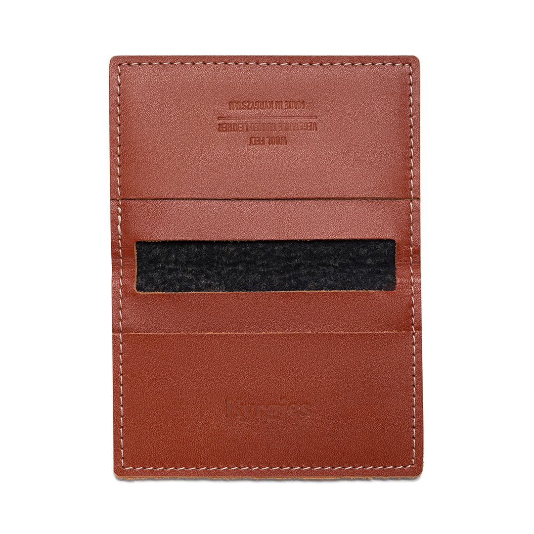 Kyrgies Felt and Leather Bifold Wallet