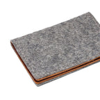 Kyrgies Felt and Leather Bifold Wallet