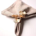 Gold Garden Napkin Ring - Set of 4