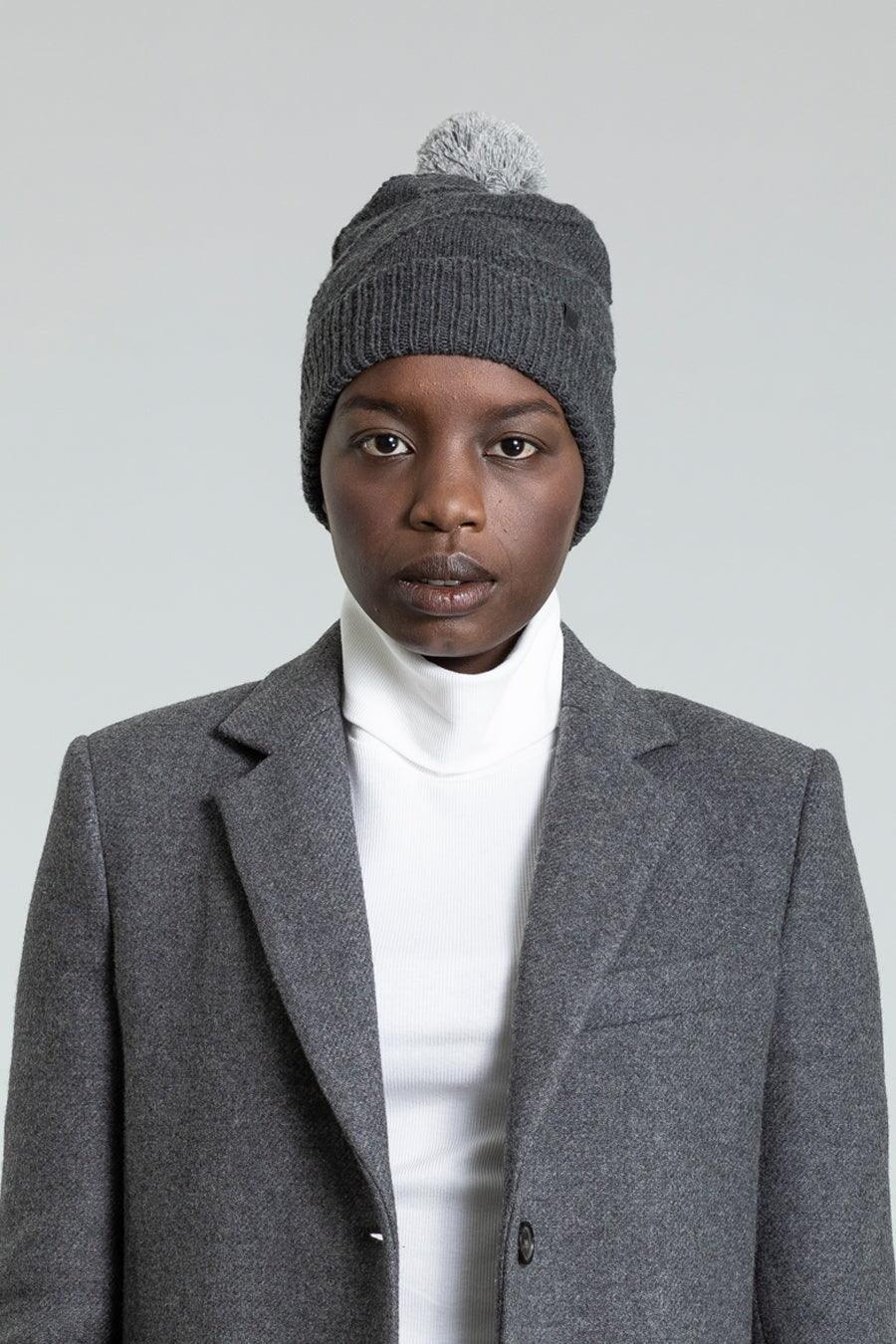 Merino Pom Pom Hat